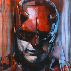 Daredevil Art Print: Signed Giclée, Charlie Cox, Vintage Retro Wall Decor (8x10)
