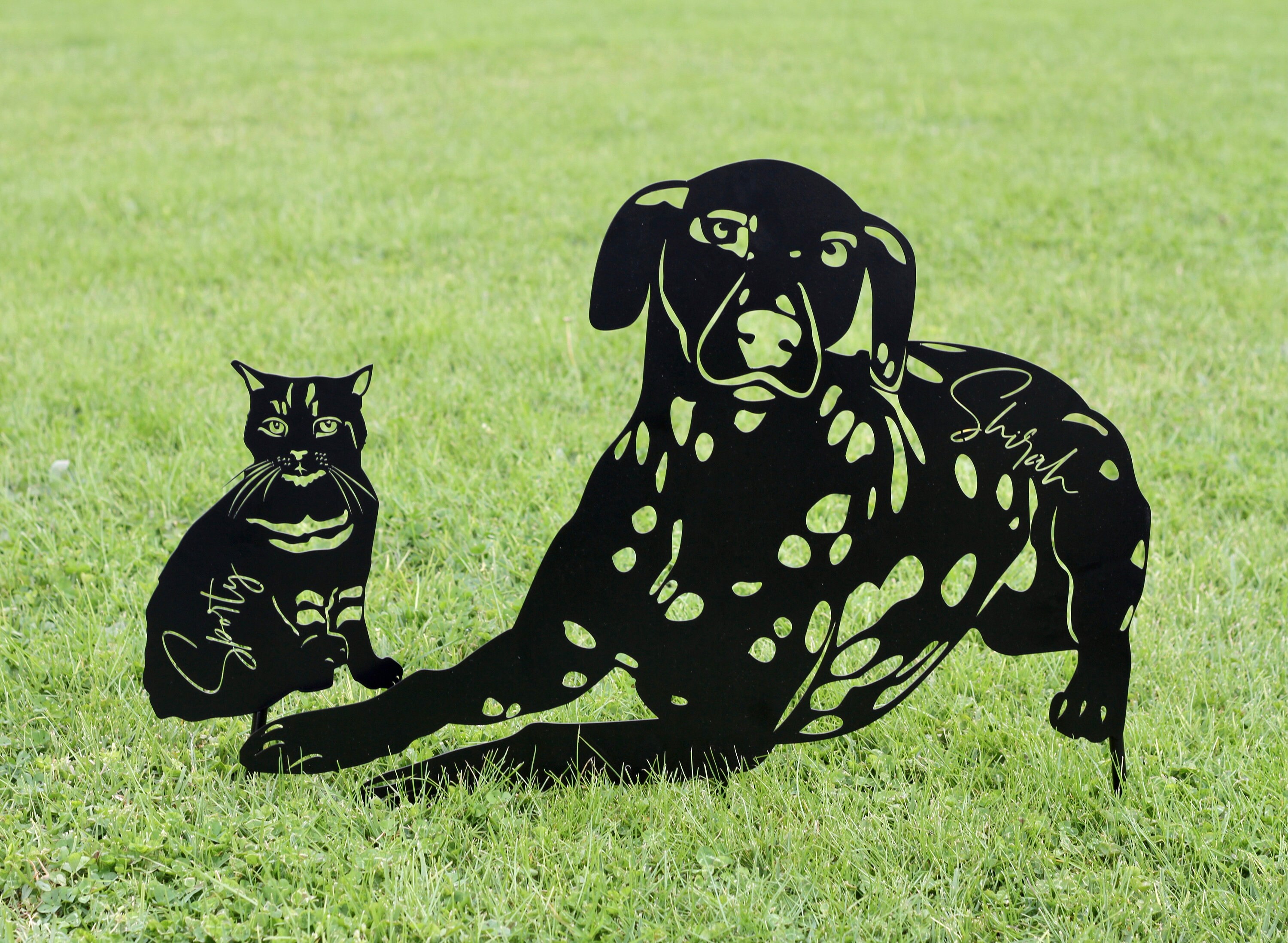Cat Memorial Custom Cat Garden Statue Metal Garden Art Etsy Australia
