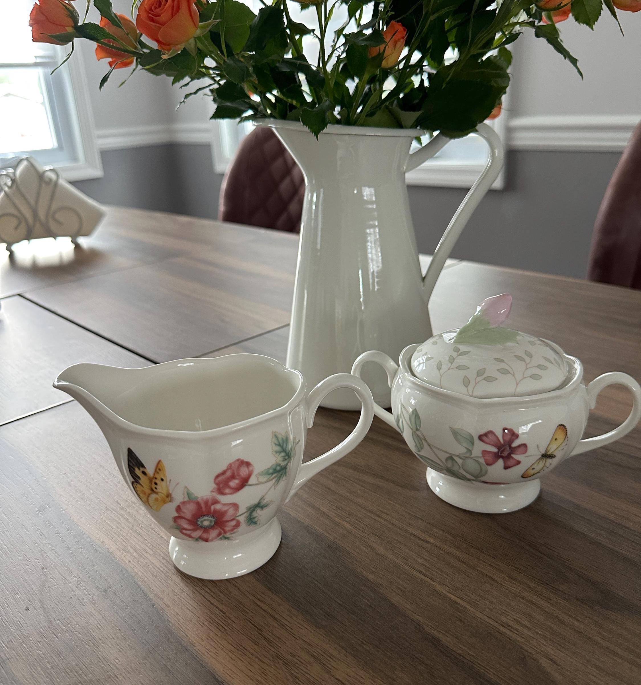 レノックス　LENOX　花瓶　フラワーベース　蝶々　バタフライ Lenox butterfly meadow lenox - Etsy 日本