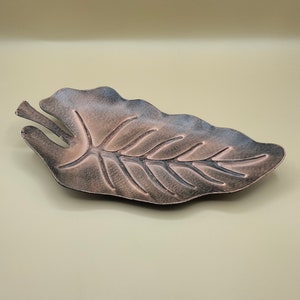 Vintage mixed media leaf wall hanging
