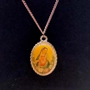 Madonna Catholic pendant necklace