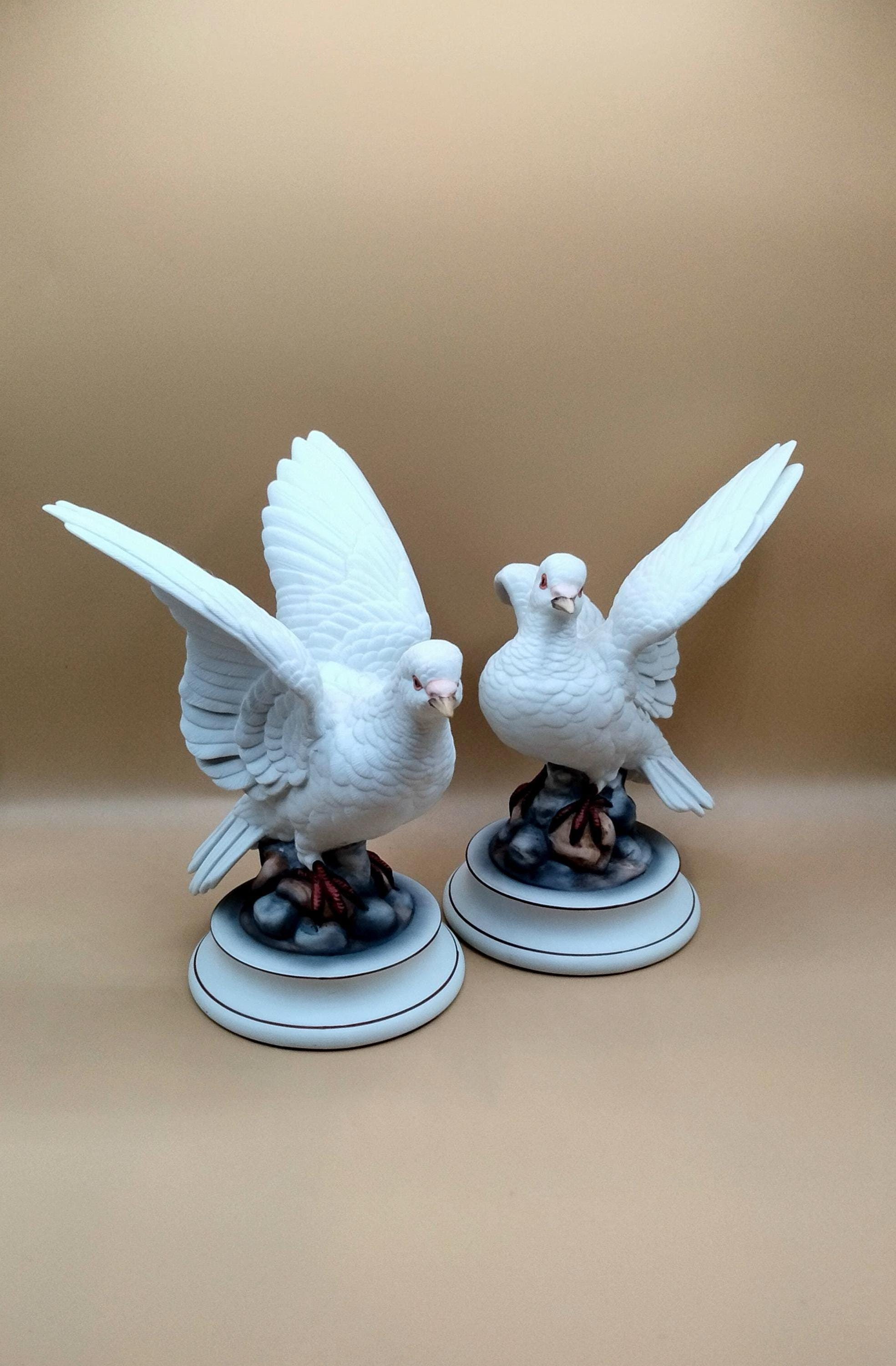 ハト　置物　鳩　陶磁器　日本製　White Dove by Andrea 現状品 ハト 置物 鳩 陶磁器 日本製 White Dove by Andrea 現状品