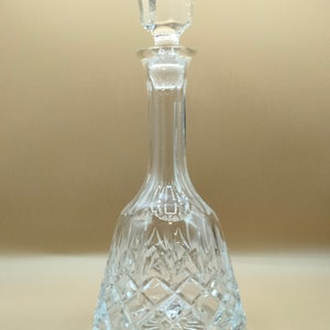 Vintage Crystal Bell Wine Decanter