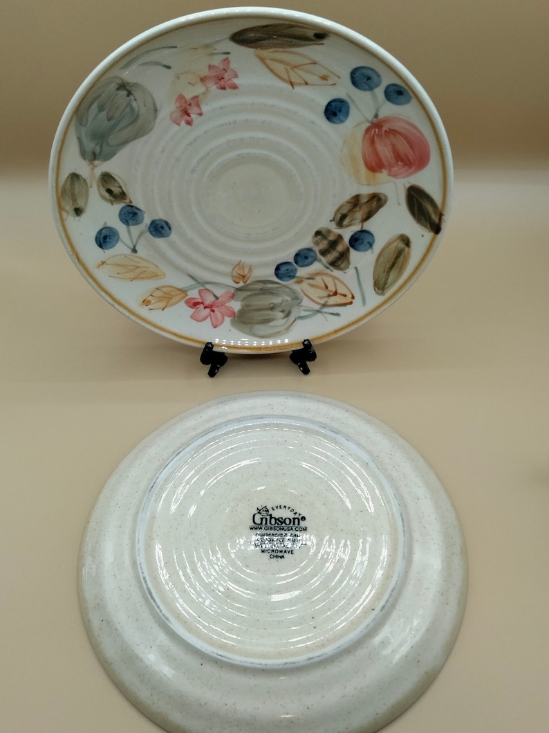 Vintage Everyday Gibson Ocean Fruit Salad Side Plates Hand Etsy