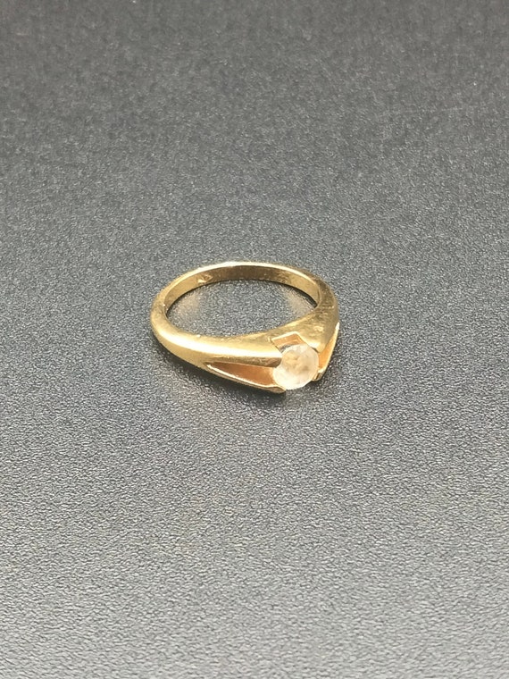 Gold toned metal ring