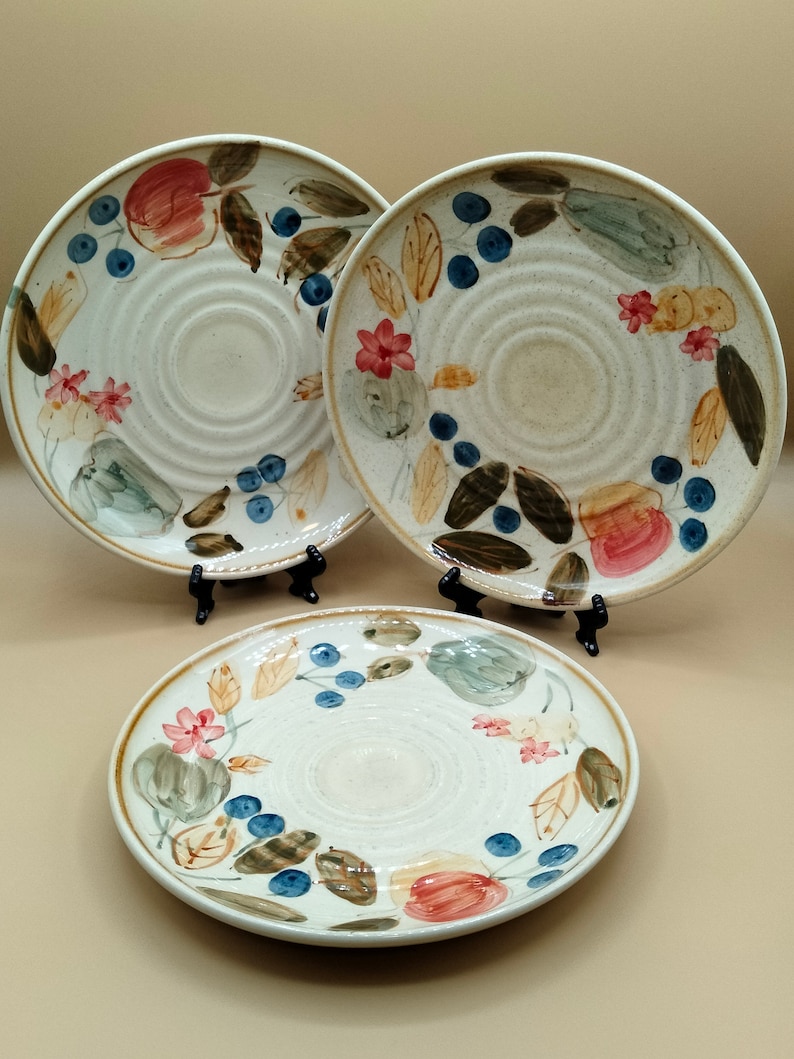 Vintage Everyday Gibson Ocean Fruit Salad Side Plates Hand Etsy