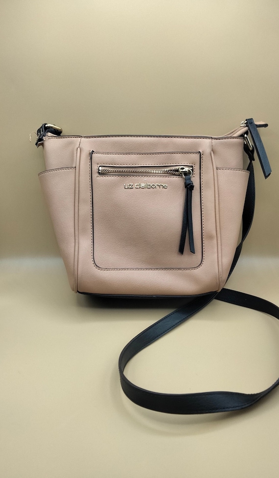 Vintage Liz Claiborne tan brown hand bag shoulder 