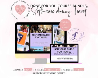 Self-Care Travel Guide: Coaching Program, Ebook & Canva Template