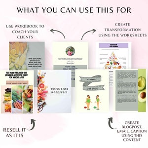 PLR Weight Loss Coaching Program: Ebook & Workbook Canva Template image 9