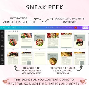 PLR Weight Loss Coaching Program: Ebook & Workbook Canva Template image 2