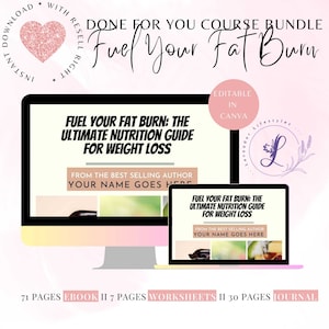 PLR Weight Loss Coaching Program: Ebook & Workbook Canva Template image 1