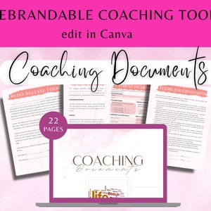 Coaching Documents |Coaching Toolkit |Coaching  Templates | Client Session l Coaching Business l Editable Canva Templates for Coaches