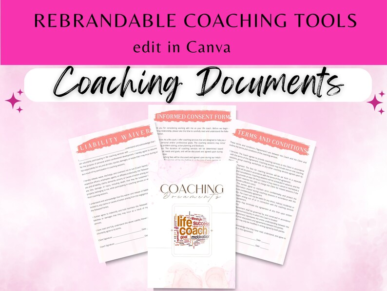 Coaching Toolkit: Editable Client Session Templates (canva) - Etsy