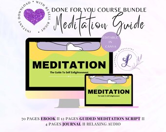 Ebook Meditationsführer: Selbsterleuchtung für Coaches (Canva Editierbar)