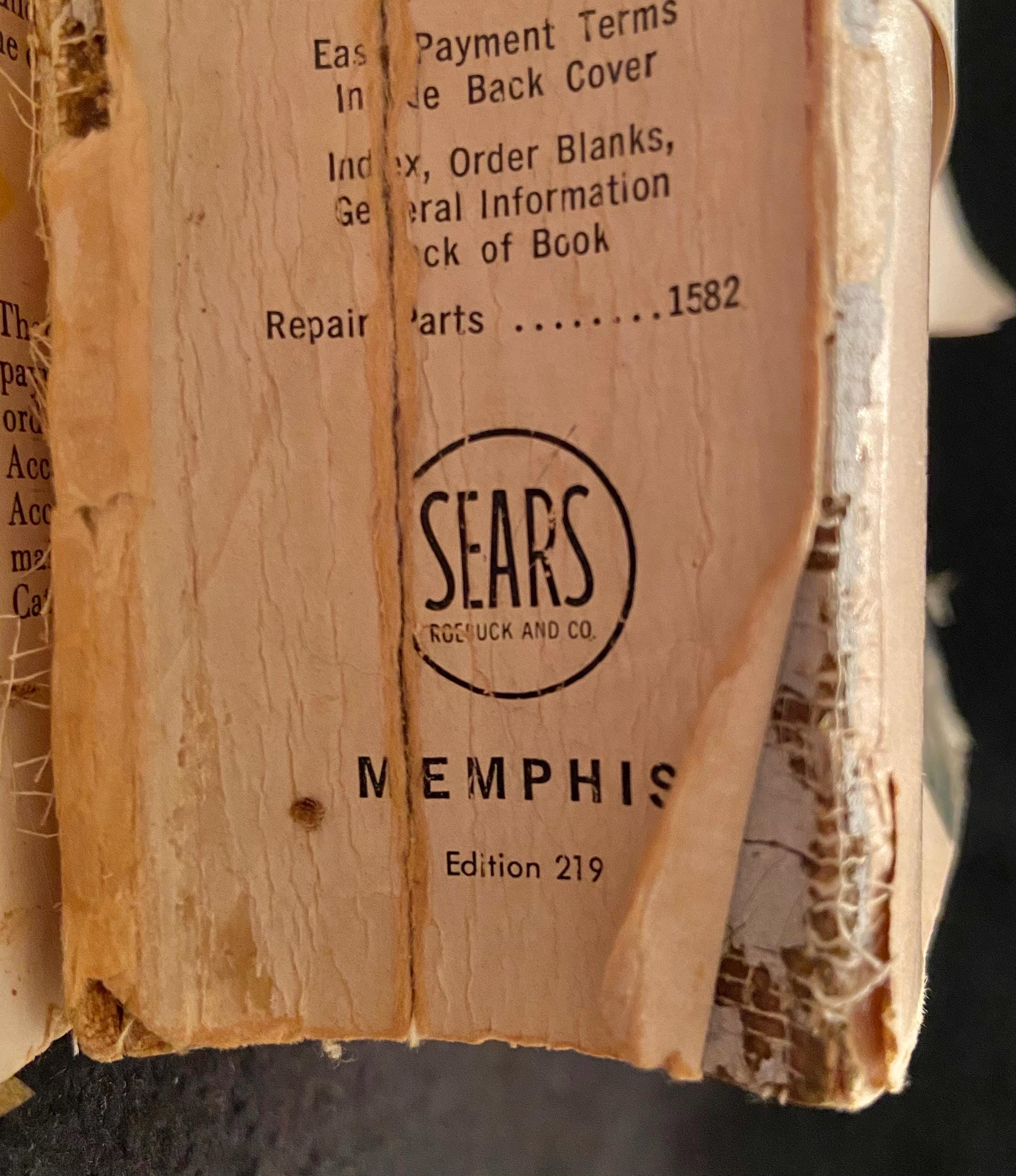 Vintage 1959 Sears Catalogmemphis, Tennessee Catalog Distribution