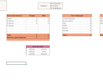 Monthly Budget Template