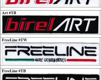 BIREL Art Rotax Kart FreeLine Car Racing Insignia Parche bordado para planchar