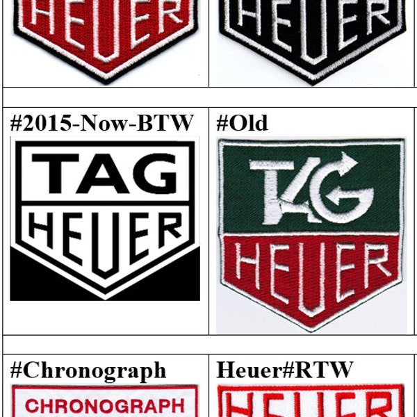 TAG Heuer Chronograph Auto F1 Car Motor Automobile Racing Badge Iron On Patch
