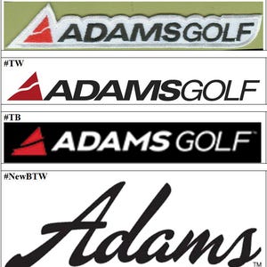 Adams Golf AdamsGolf Badge Iron On Embroidered Patch