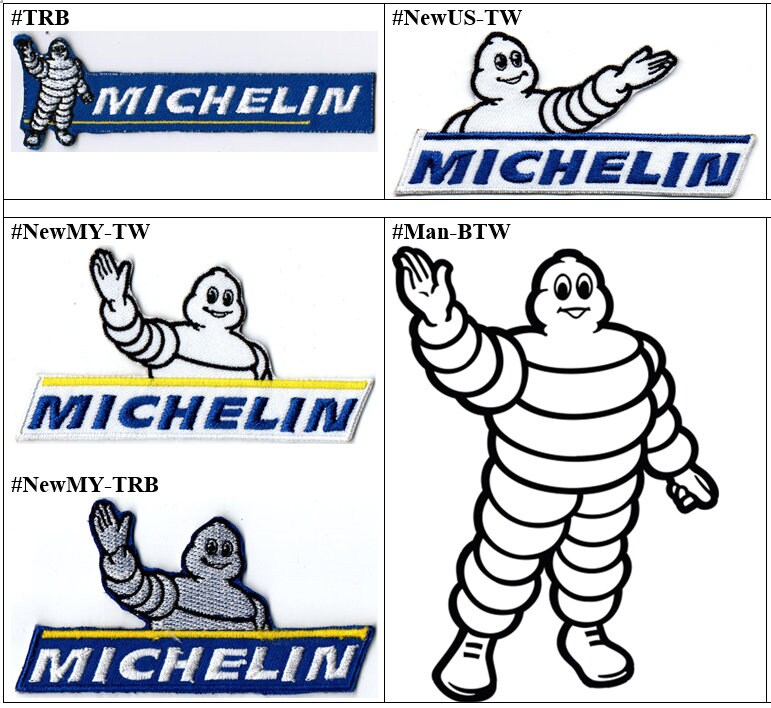 0726 Embroidered Badge - Patch Sew On MICHELIN 100mmX40mm