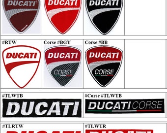 Ducati Corse Team World Championship Grand Prix Motorcycle Racing Badge Iron On Embroidered Patch