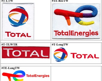 Total Oil and Gas TotalEnergies Car Racing Badge Iron On Embroidered Patch
