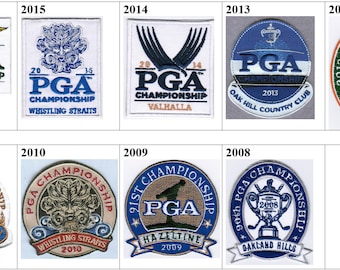Golf PGA Championship 2008-2016 91ST Hazeltine 92nd Whistling Straits 94th The Ocean Course 98th Baltusrol Badge Iron On Embroidered Patch