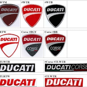 Ducati Corse Patch Sticker Applique Insigne à Coudre Rocker Biker 9,5cm - Foto 7