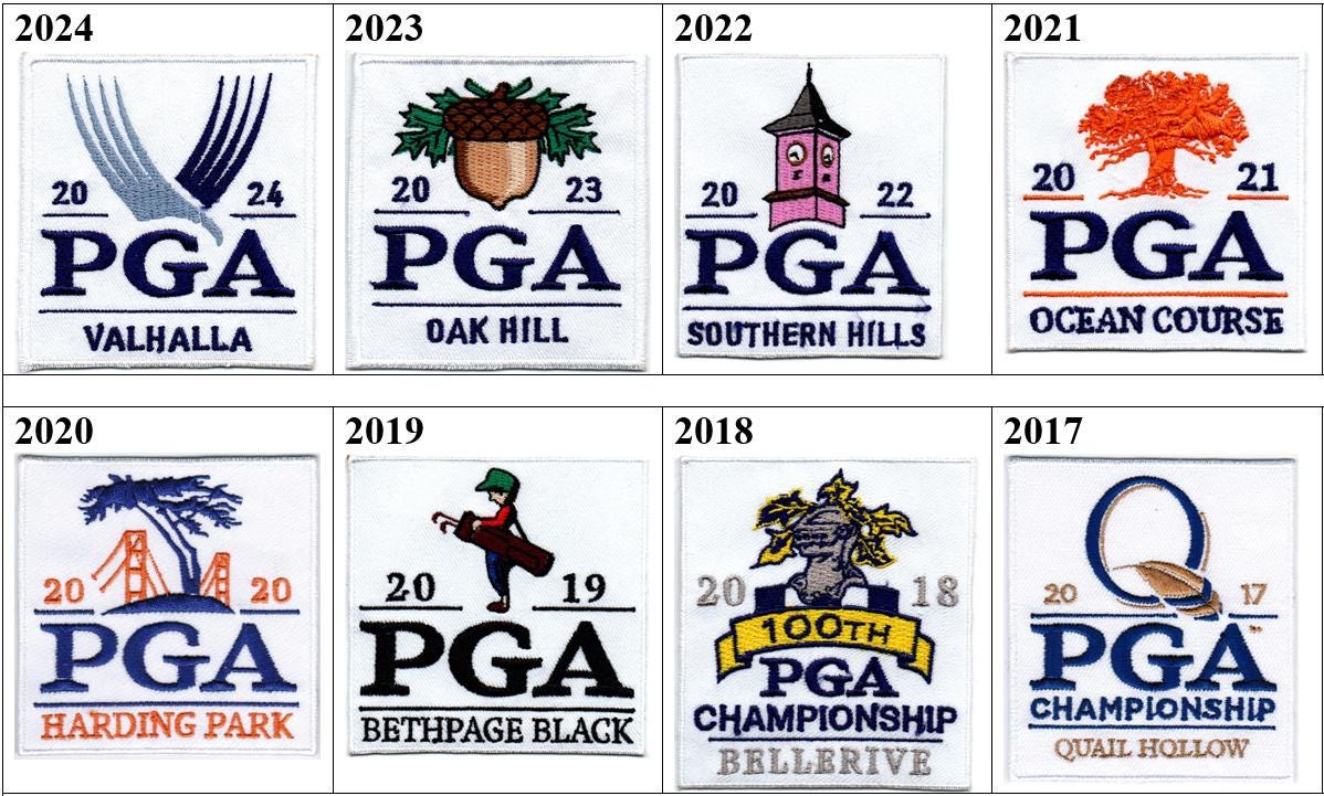 Golf PGA Championship 2017-2024 106th Valhalla 100th Bellerive 101st Black Course Bethpage TPC Harding Park Ocean Oak Hill Southern Patch