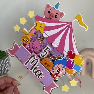 Cake Topper Plim Plim Personnalisé | Shaker 3D Plim Plim | Décoration d&#39;anniversaire | Plim Plim