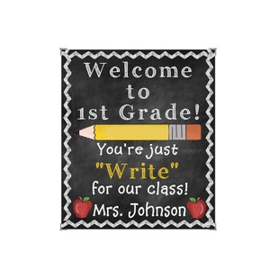 Personalized pencil gift tag, Student gift from teacher, gift tag printable, gift to students, first day of school gift, welcome to school