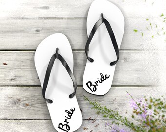 Bride Flip Flops - Etsy