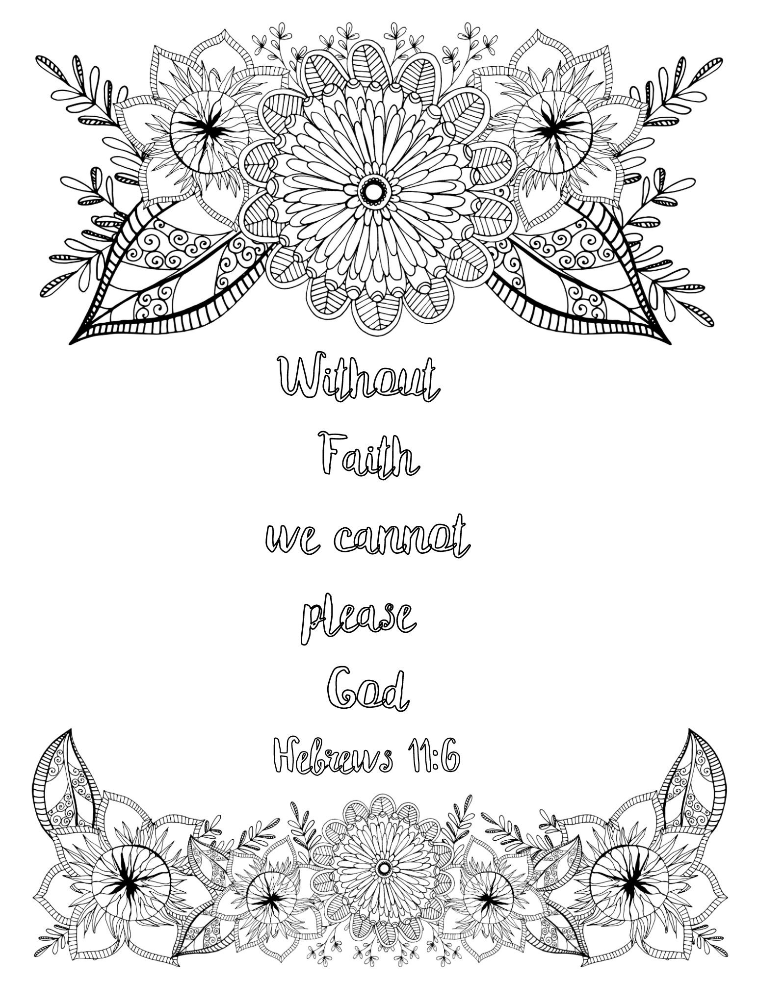 Faith Coloring Book: Bible Verse Pages for Adults (printable) - Etsy