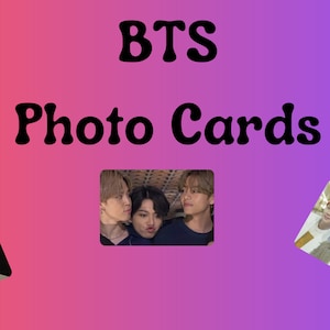 BTS Photo Cards RM Jin Suga J-Hope Jimin V Jungkook