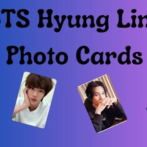 BTS Hyung Line Photo Cards RM Jin Suga J-Hope