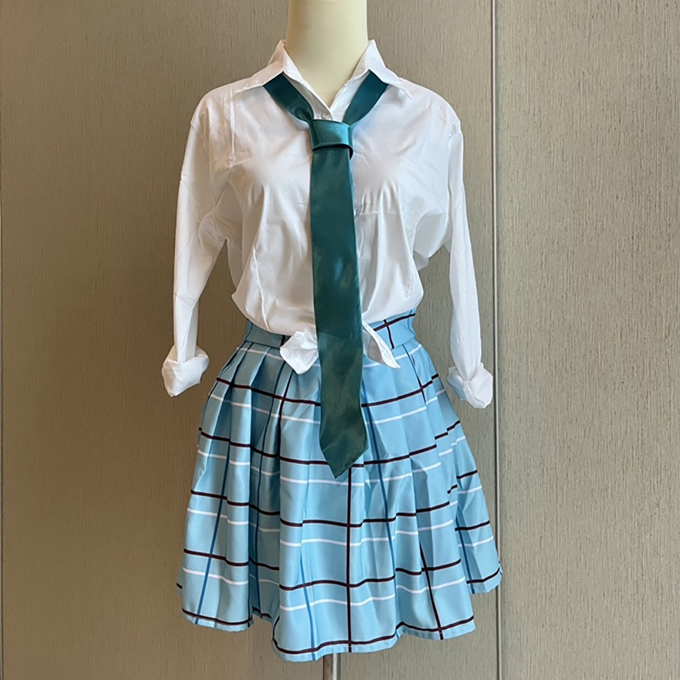 Anime Chainsaw Man Cosplay Mitaka Asa Uniform School Uniform Pleated Skirt