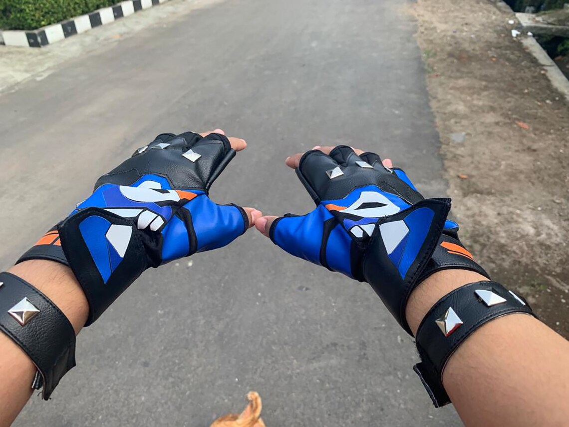 Yoru Agent Gloves Cosplay Costume Video Gaming Etsy