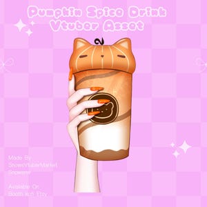 パンプキン スパイス ドリンク Vtuber アセット | すぐに使用可能