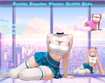 Pretty Popstar Vtuber Outfit Body | Ready to Use