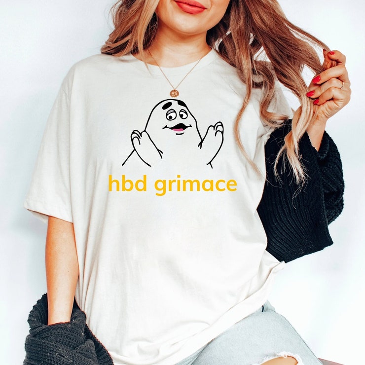 Hbd Grimace Shirt, Hbd Grimace Unisex T-Shirt, Hbd Grimace T Shirt, Grimace Shirt, Hbd Grimace Trending Shirt, Hbd Shirt, Trending T Shirt