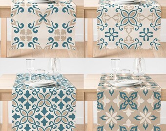 Art Deco Home Table Runner, Art Design Home Decorative Table Linens, Housewarming Gift Table Cover