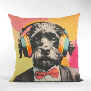 Dog Design Cushion Cover, Cute Dog Pattern Living Room Decorative Pillow Covers, Bedroom Pillow Case