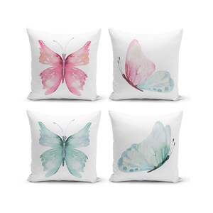 Butterfly Pillow Covers, Cute Butterfly Cushion Covers, Throw Pillow Covers Home Decoration, Sofa Pillow Cases