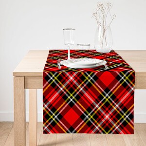 Plaid Table Runner, Home Decorative Plaid Table Linens, Kitchen Table Cover, Home Gift Textile