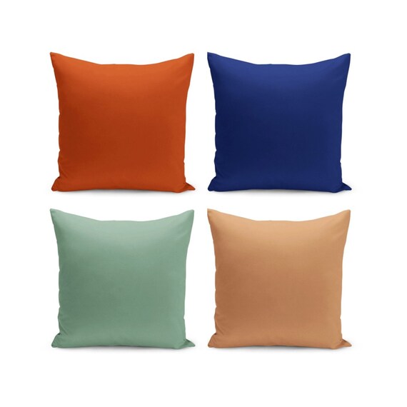 Solid pillow covers hot sale
