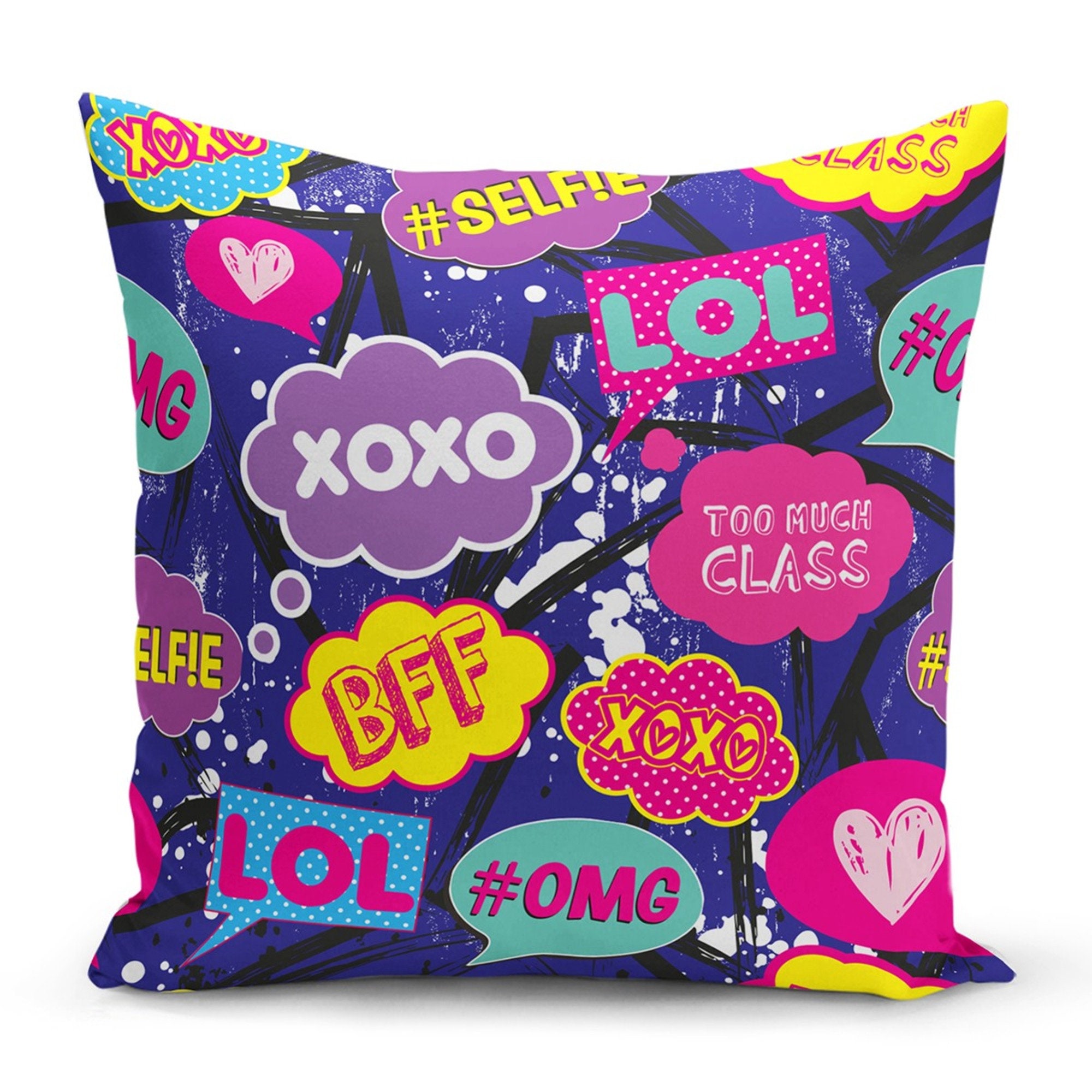 Pop Art Pillow Covers Pop Art Pattern Decorative Cushion Etsy
