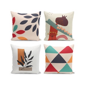 Abstract Pillow Cover, Decorative Cushion Case for Living Room and Bedroom, Abstract Throw Pillow Cover, Patio Pillow Case