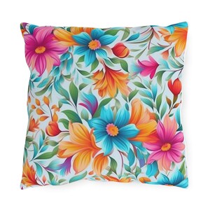Purple Flowers Design Pillows, Living Room Decoration Floral Cushion Cover, Summer Home Decor Pillow