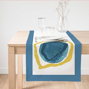 Modern Home Table Runner, Home Design Decorative Table Linens, Housewarming Gift Table Cloths, Home Design Textile