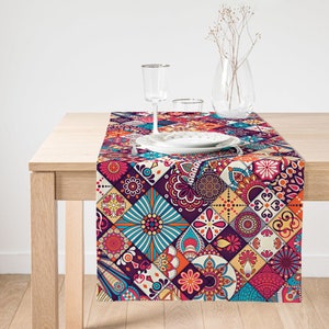 Traditional Home Decor Table Runner, Cute Design Kitchen Table Linens, Home Decorative Textile